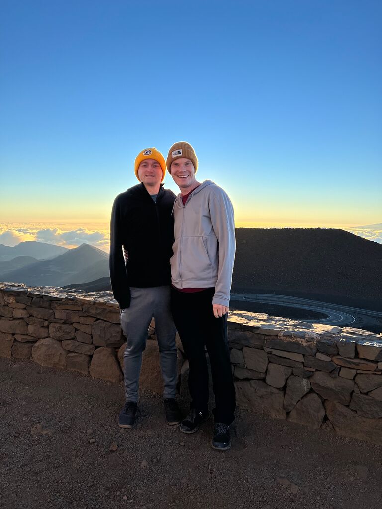 Our first time on Haleakala celebrating Logan's parents 25th anniversary. 