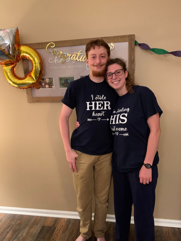Engagement party thrown by siblings.