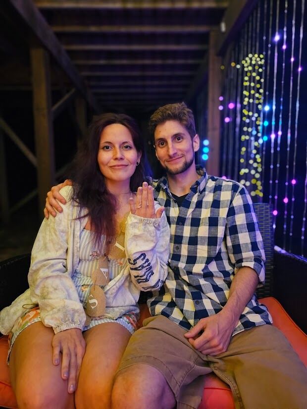 And so, under the twinkling lights and the starry sky, our journey begins, a journey of love, laughter, and a lifetime of memories. It was the perfect proposal, not because it went according to plan, but because it was uniquely ours, and it's just the beginning of our forever. <3
