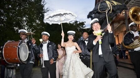 Black Wedding Moment Of The Day: Yes To This Bride and Groom's Wedding  Second Line In New Orleans