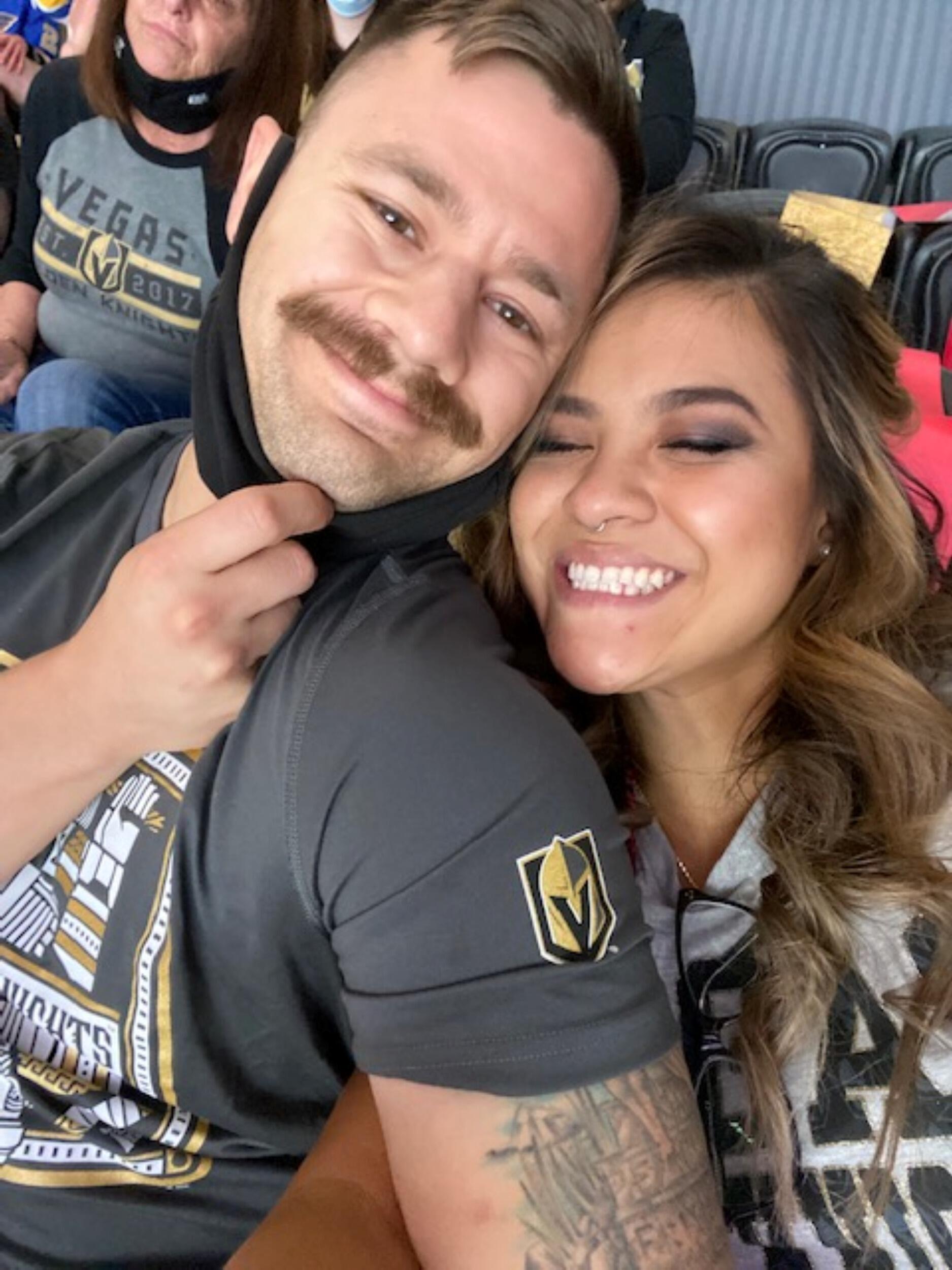 They continue to share first time experiences with each other and grow in their marriage.  Including slamming Michelob Ultras and going to their first Golden Knights hockey game.