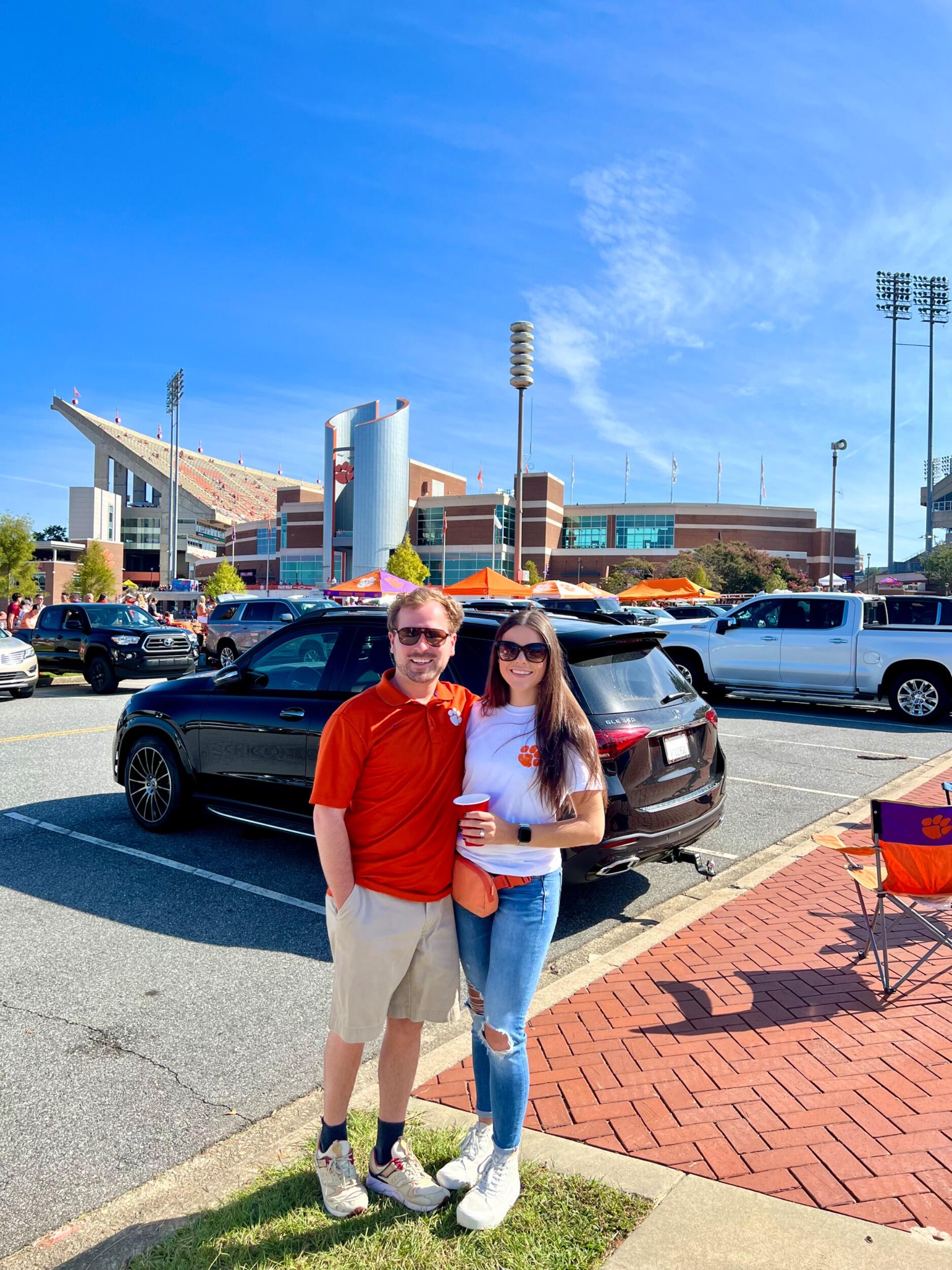 Emily's first Clemson game -- Go Tigers!!