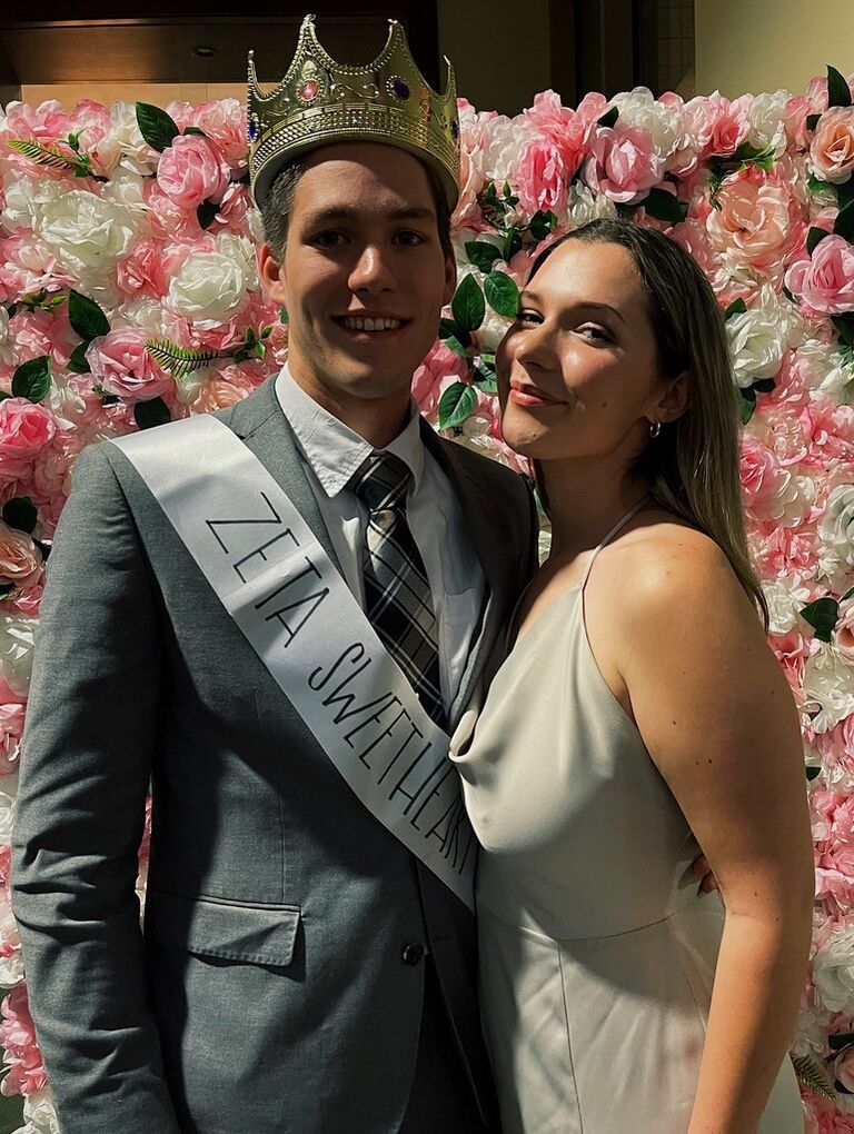 Chloe got to return the favor the fall semester of 2022, when her sorority sisters in Zeta made him the sweetheart of that semester. 