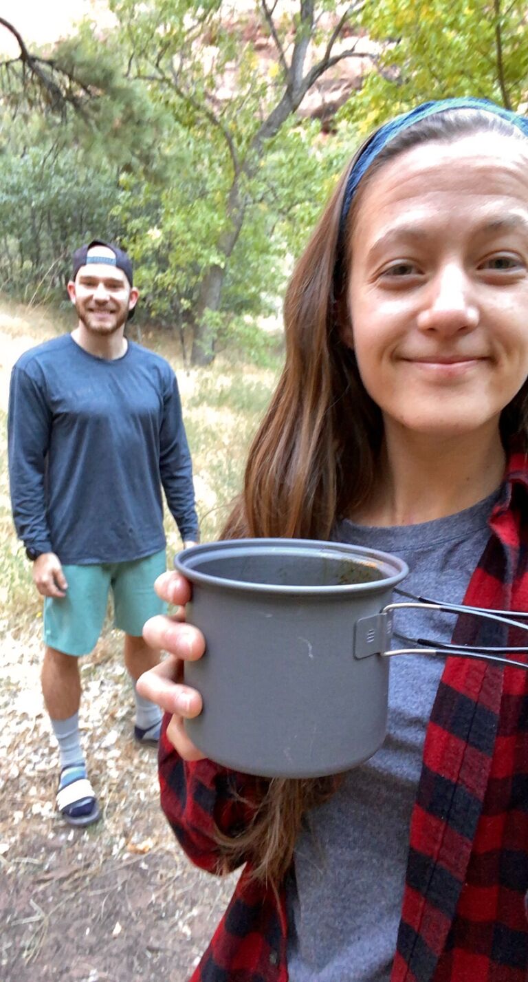 First time backpacking together - Zion, UT