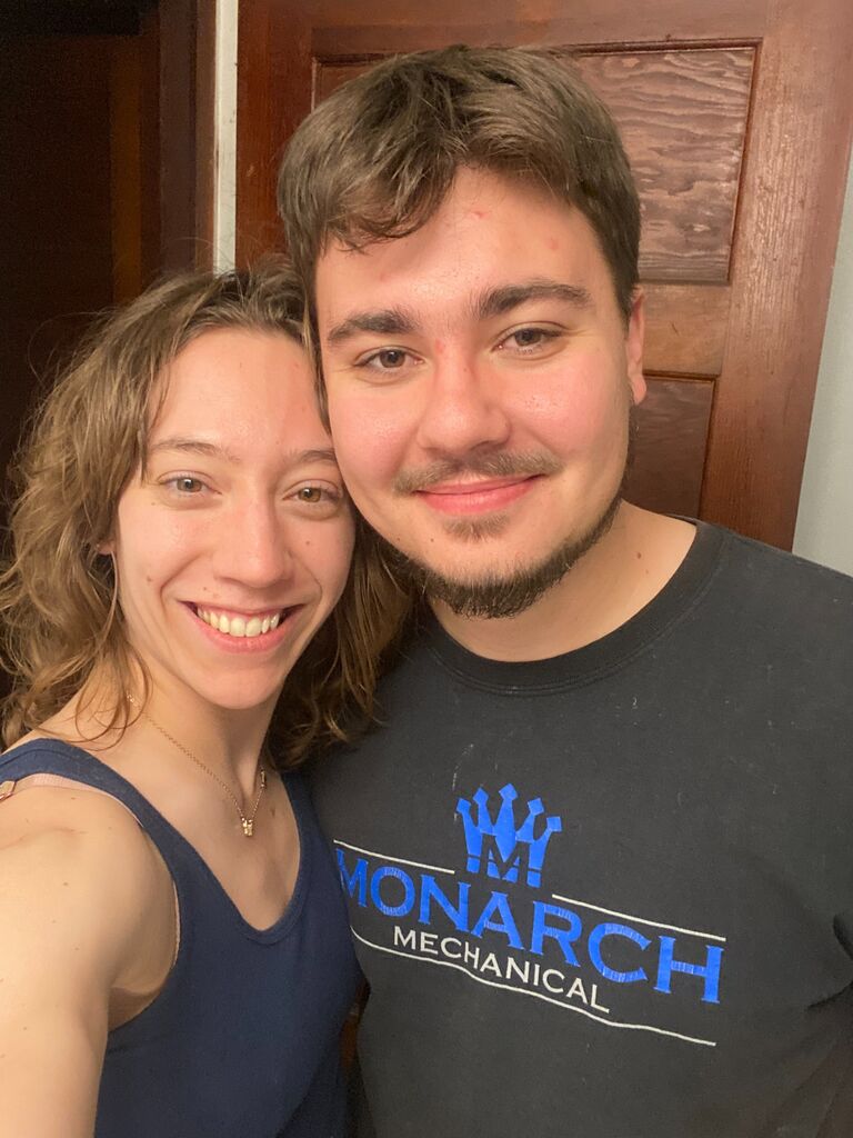 He was finally able to grow out his beard now that he was his own boss, so I helped trim him up a bit. (I don't like neck beards haha)
