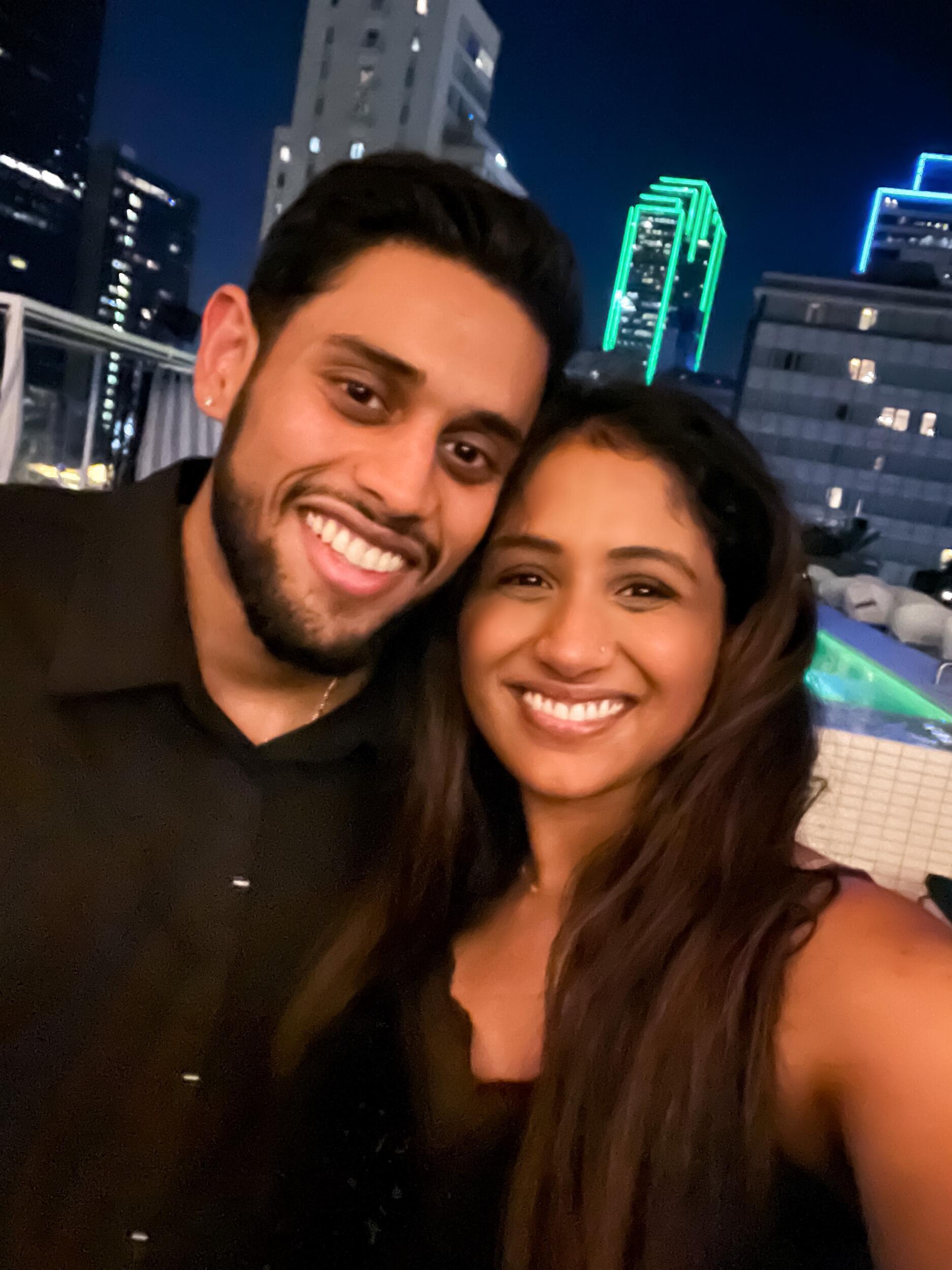 The day we became official! It was honestly such a beautiful night, he took me to the top of this gorgeous hotel rooftop and asked me to be his girlfriend, and without a single doubt in my mind, I said yes!