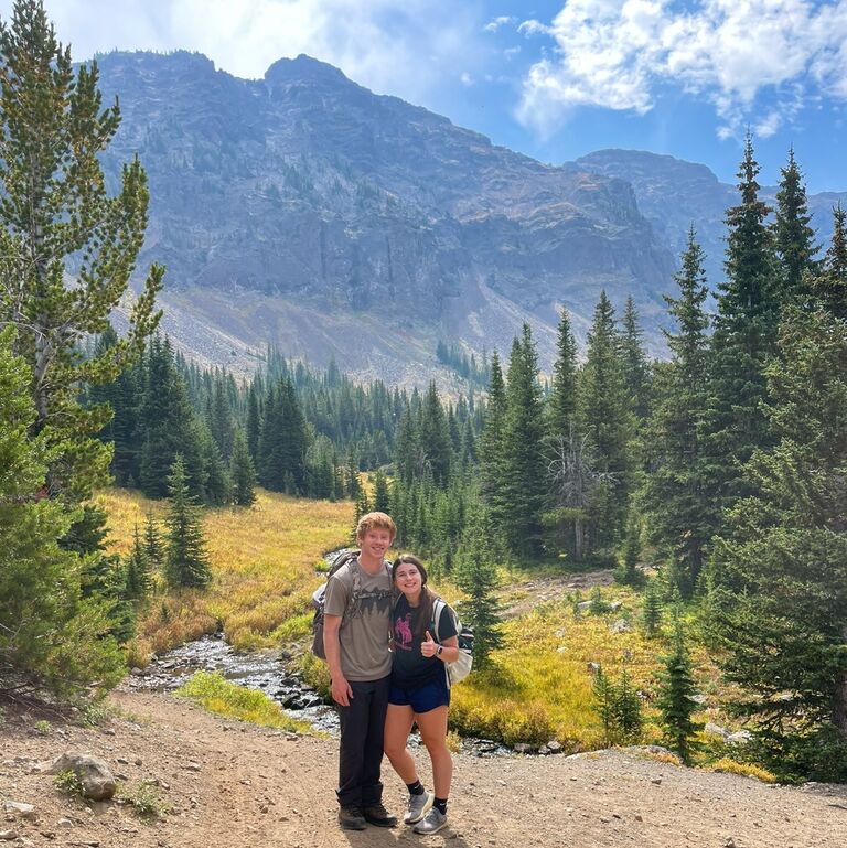 First hike of college together to Heather Lake