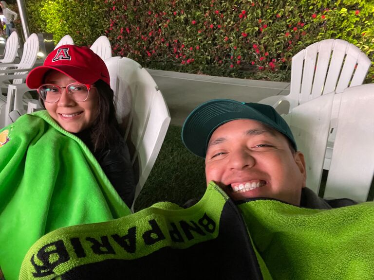 Indian Wells Tennis Garden. Enjoying some good tennis. Giggling at silly forced errors. 
