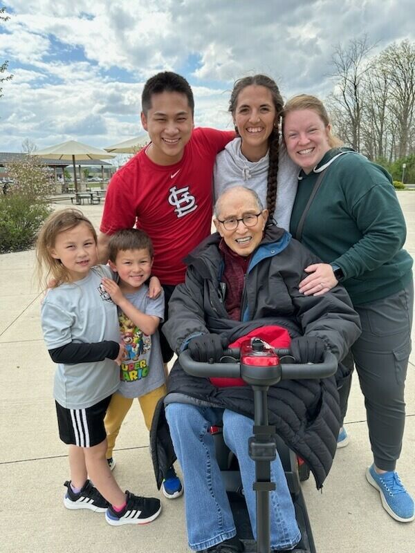 Birthday visit in Ohio! 1st time meet immediate family in person! Meagan meets Grandpa Henry, Abby, Ben, Erin, Riley, Alex