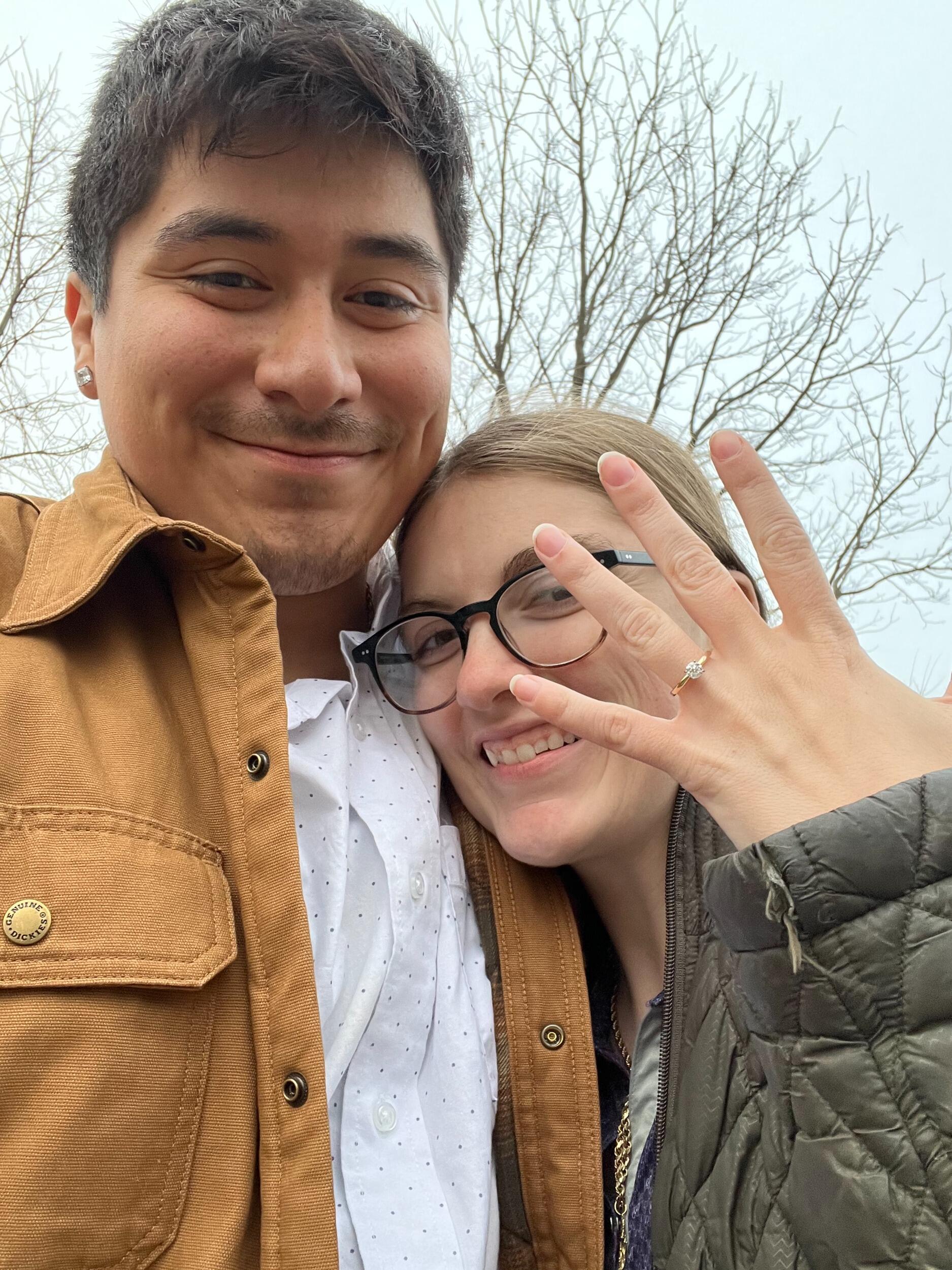 Octavio and Rachel got engaged.