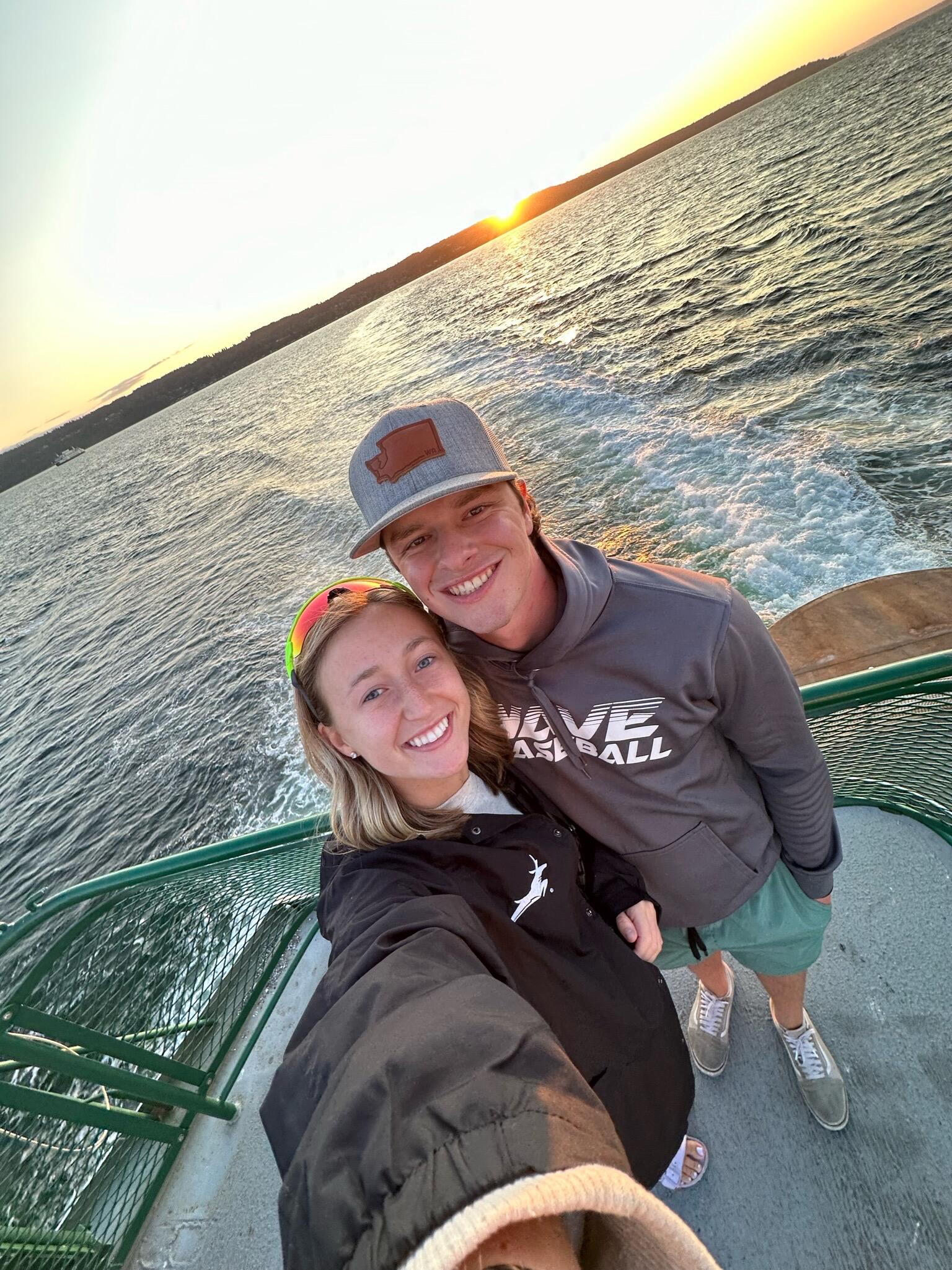 Hailey gets to visit Nick in Washington! *Nick and Hailey are on a ferry on Puget Sound*
Hailey "Nick what is our elevation?"
Nick "I don't know...probably 30 feet? If that."