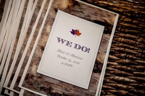 Fall Wedding Programs