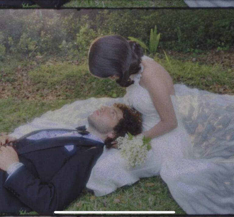 Selena Gomez and Benny Blanco's wedding photo