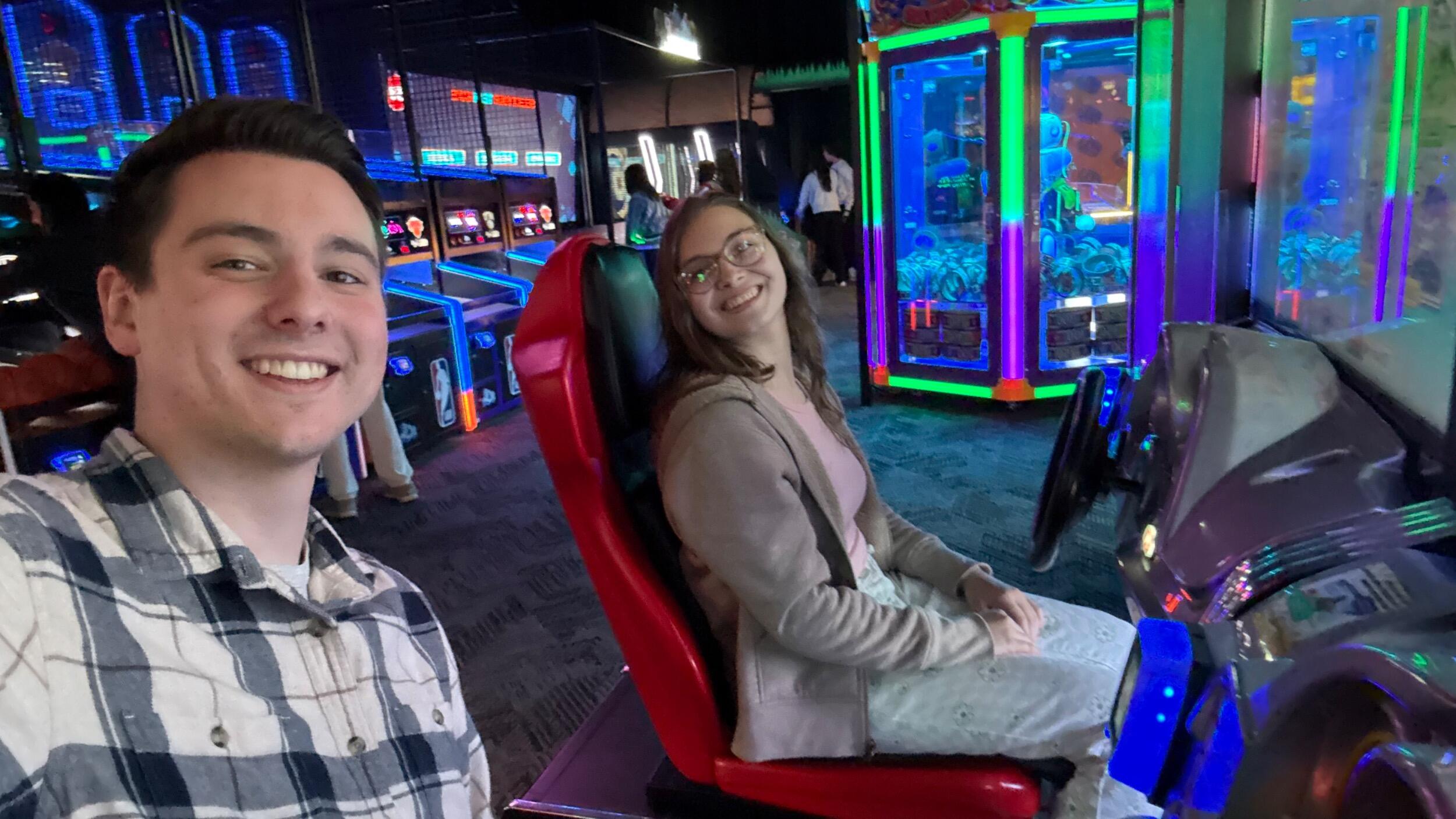 Dave and Busters was our 3rd date! 