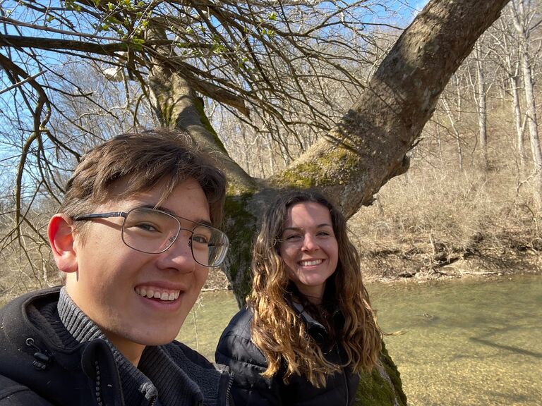 Caleb: After Bethany and I had time to pray and seek council from others we began 'dating' on March 18, 2023. Our first date was the following day when we dinked around in John Brian where we swung on vines and went to Cracker Barrel afterwards.