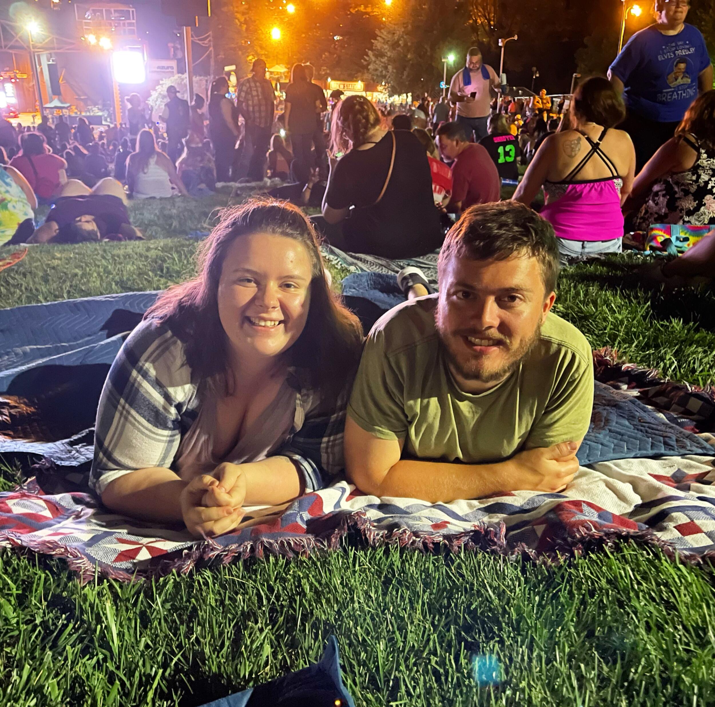 At Azura Amphitheater in Bonner Springs - Country music night, and the night before we said “I love you” for the first time.