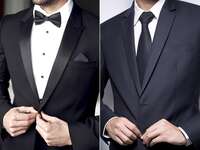 Tuxedo vs suit differences.