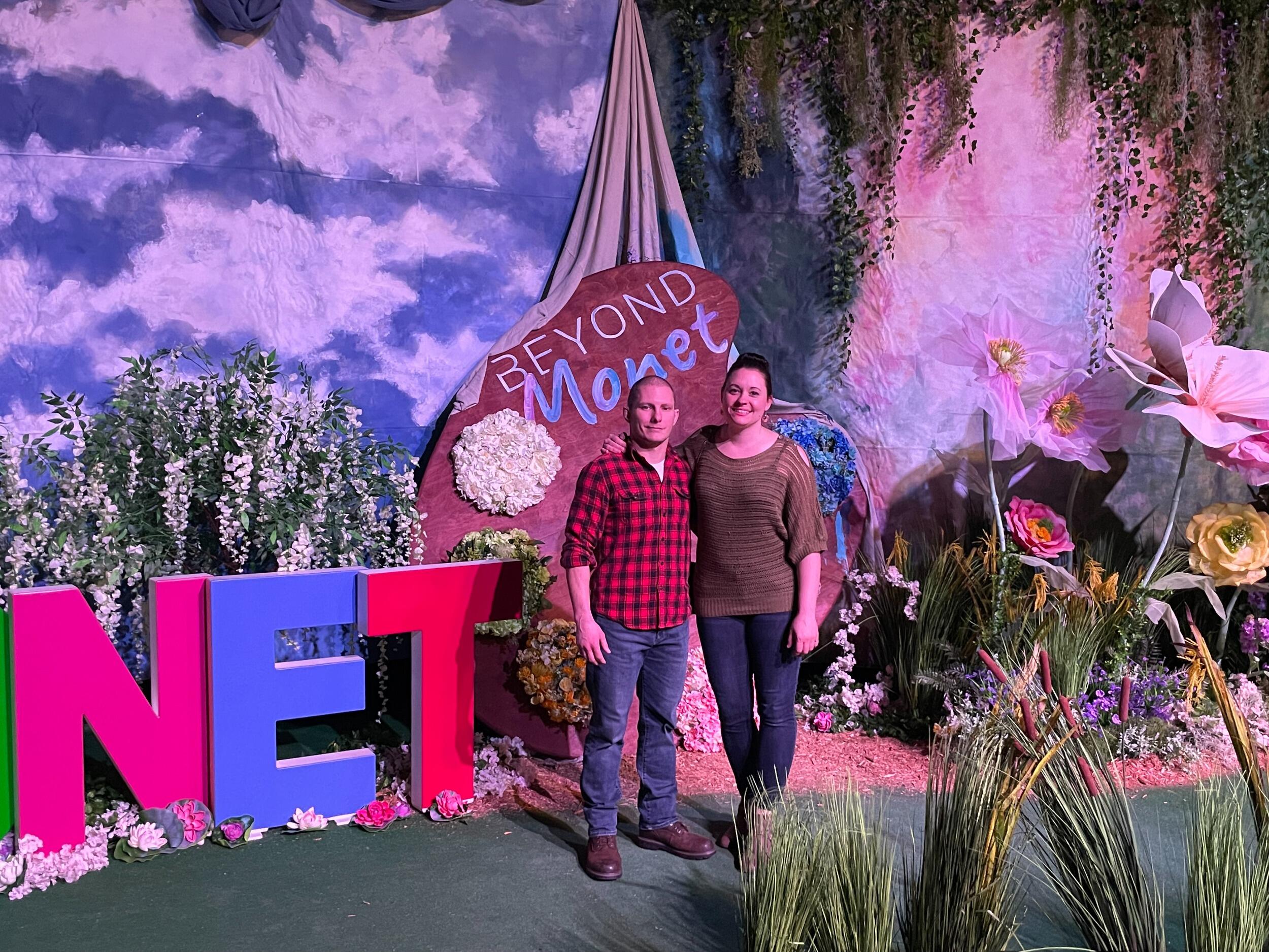 Our first New Year's was spent in Milwaukee-  the first of many cities we would visit-  and the Beyond Monet Art Exhibit was the first of many events we would attend together.