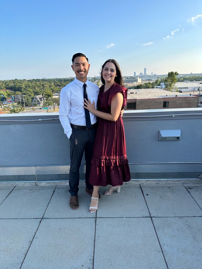 First wedding as a couple