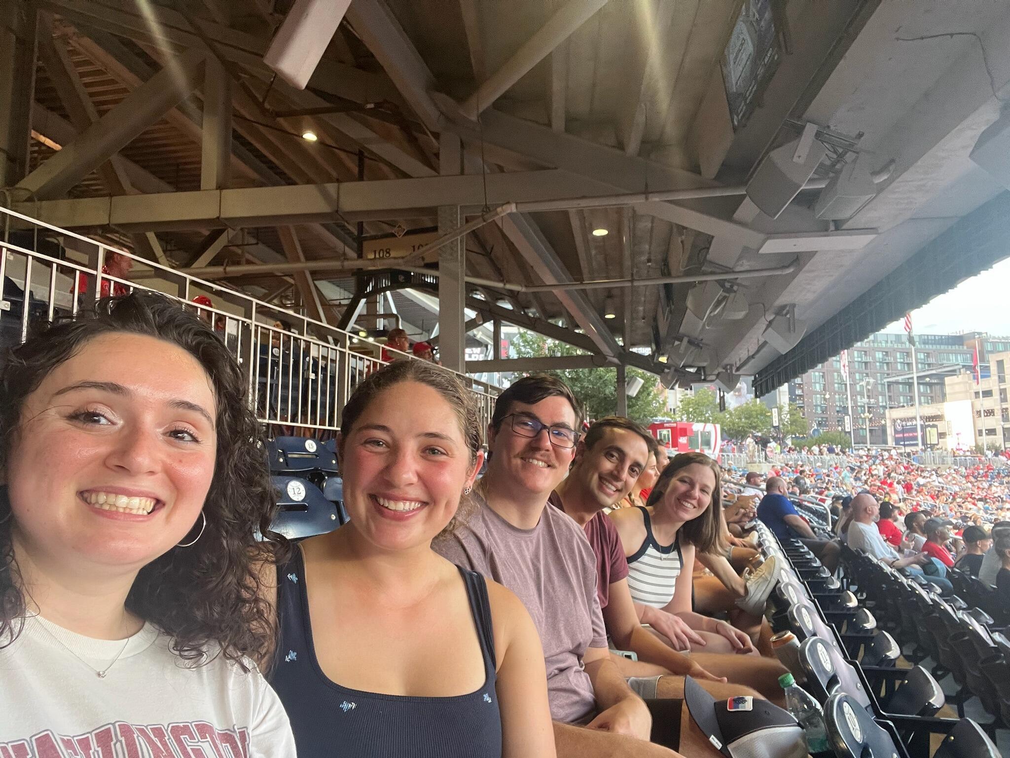 Nats game and Sam Hunt concert with Crystal, Alex and Morgan