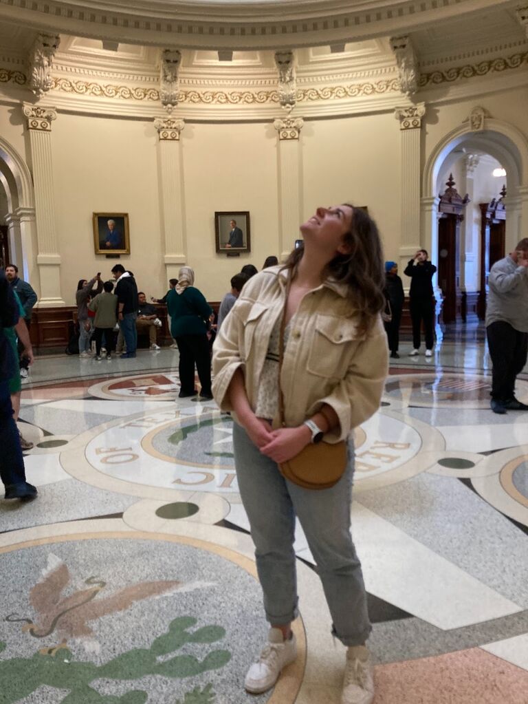 Playing hooky from work to visit the state Capital  