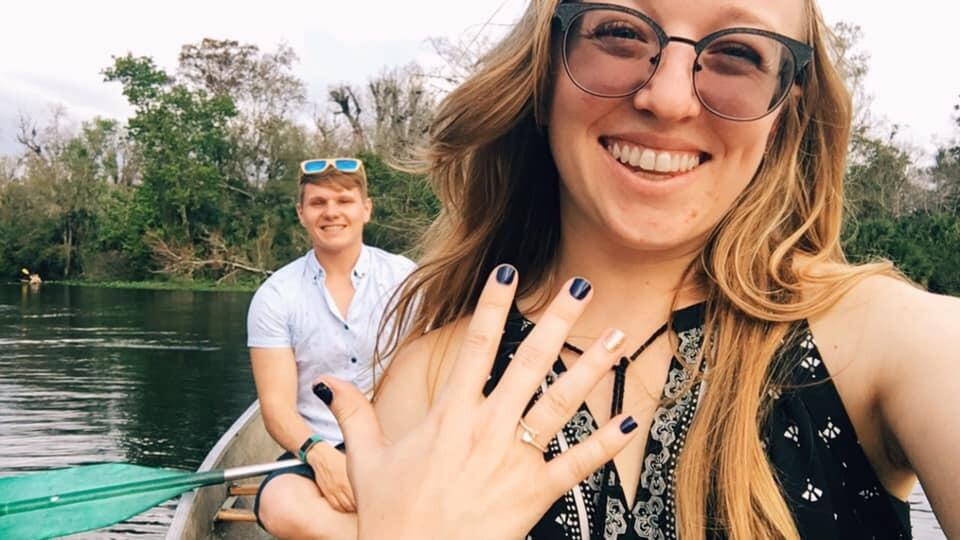 While visiting Matthew's dad, James, in Florida, the couple heads to Wakiva Springs for a relaxing day kayaking and nature watching. Little did she know that he had much bigger plans...!