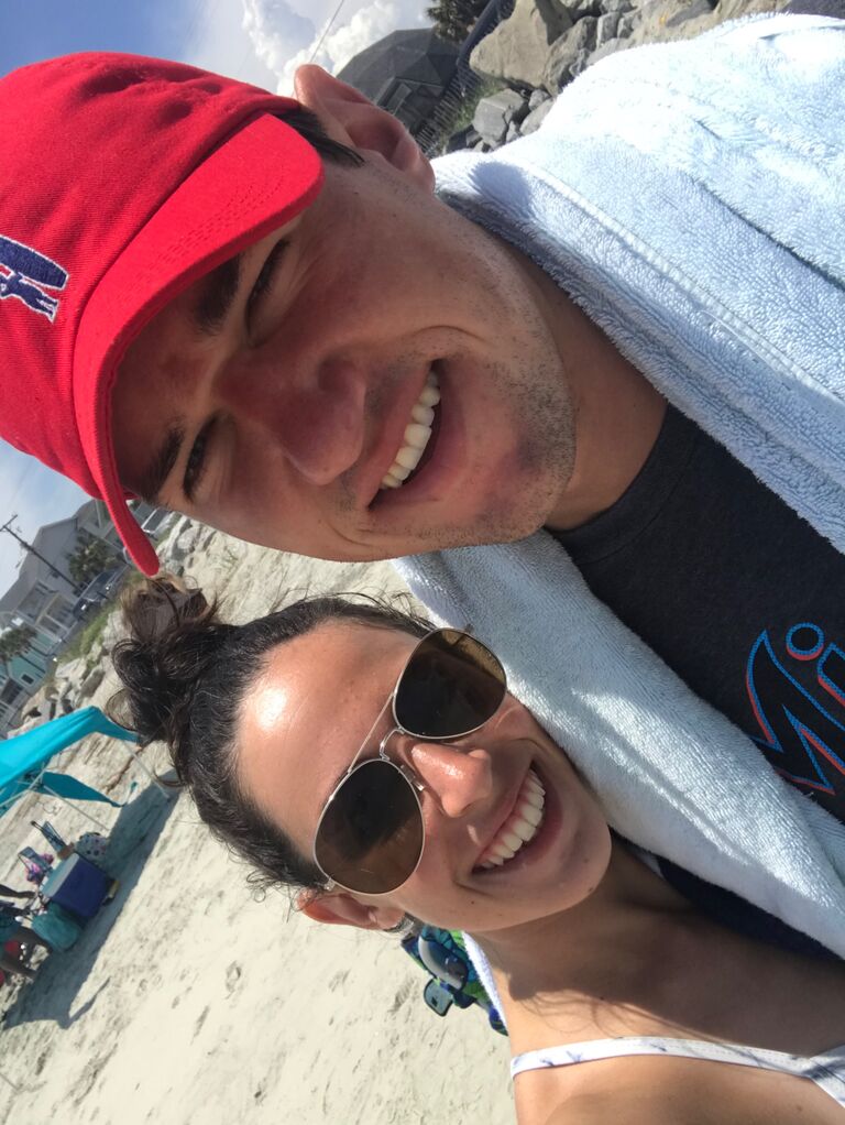 Hanging out at Jacksonville Beach after our move!