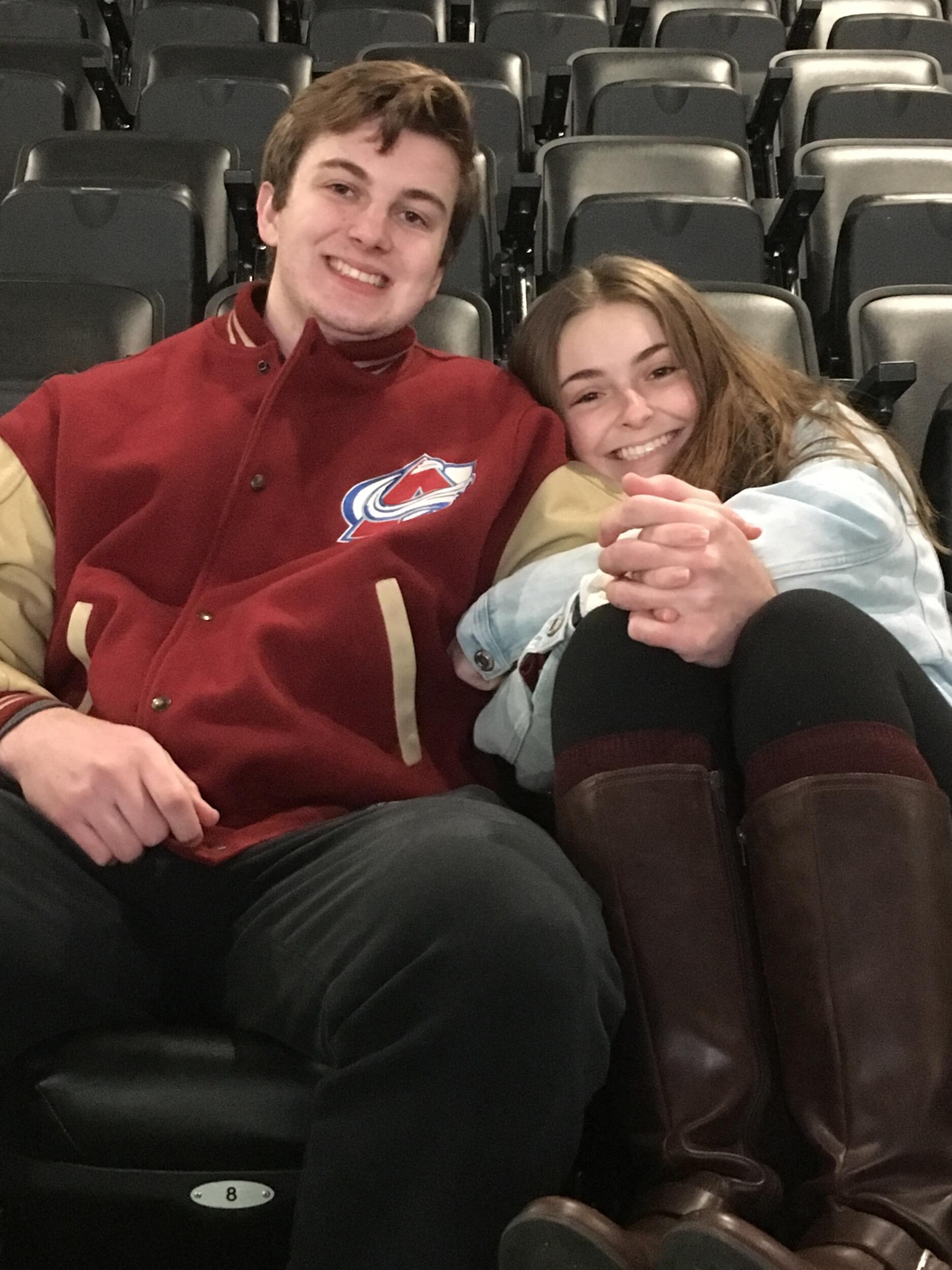 We spent our first Thanksgiving together in Colorado. Obviously had to catch an Avalanche game. 