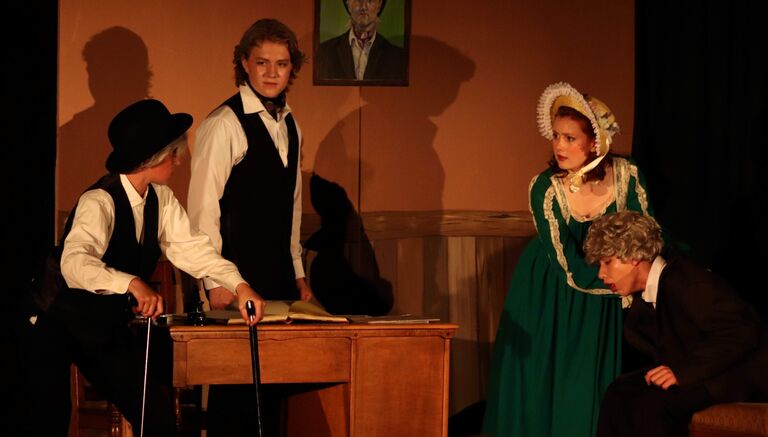 From 2014 - 2019 we were in six different theatre productions together, this is where we got to know each other more as teens (we were even cast as husband and wife one year).