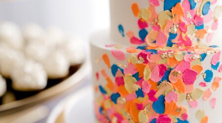 Wafer Paper Overlay Rose Gold Confetti - Evil Cake Genius