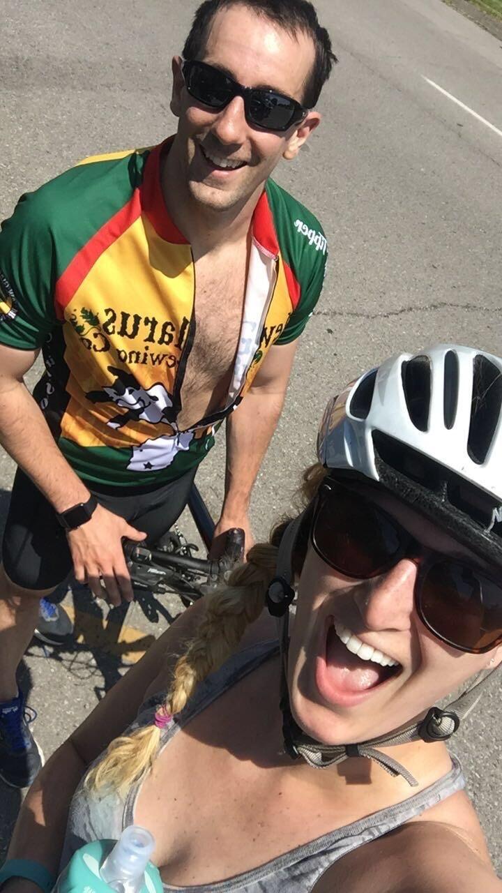The 1st Date: Biking on Bell Isle - having spent a ton of time together in group settings, this is what the couple has defined as their 1st real date. They made it official a month later on July 11th