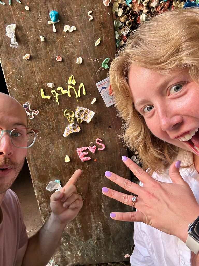 Steph and Emanuel return to the PNW - unable to find their original placement on the gum wall, they made another. This time as a ~married~ couple. 