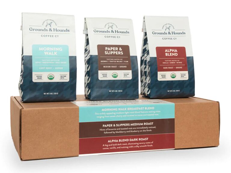 Grounds & Hounds assortment of coffee blends thank-you gift 