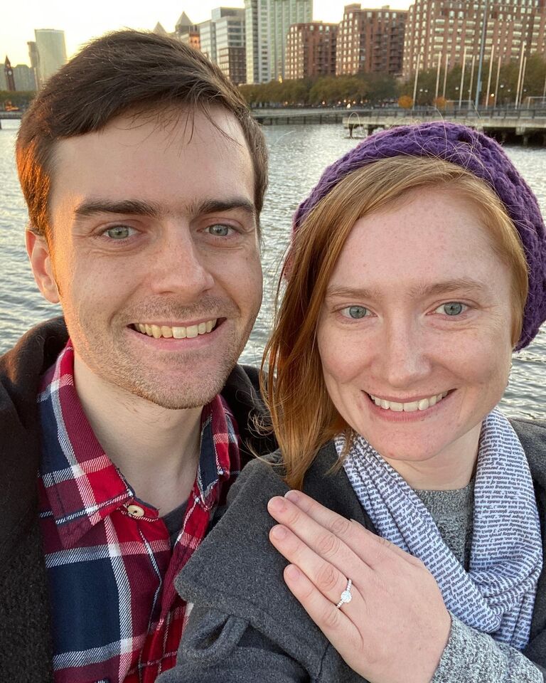We got engaged 6 years to the day after we first met.