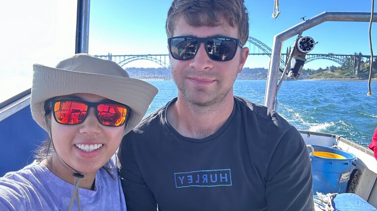Alex and Min's family went crabbing in Newport, OR and we had a successful day catching many crabs!
