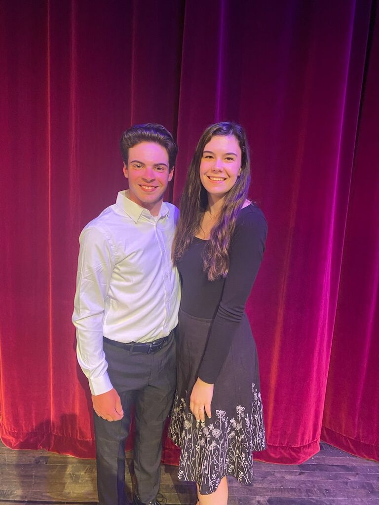 Keith's sports awards ceremony... one of the first times we got to dress up since being a couple.