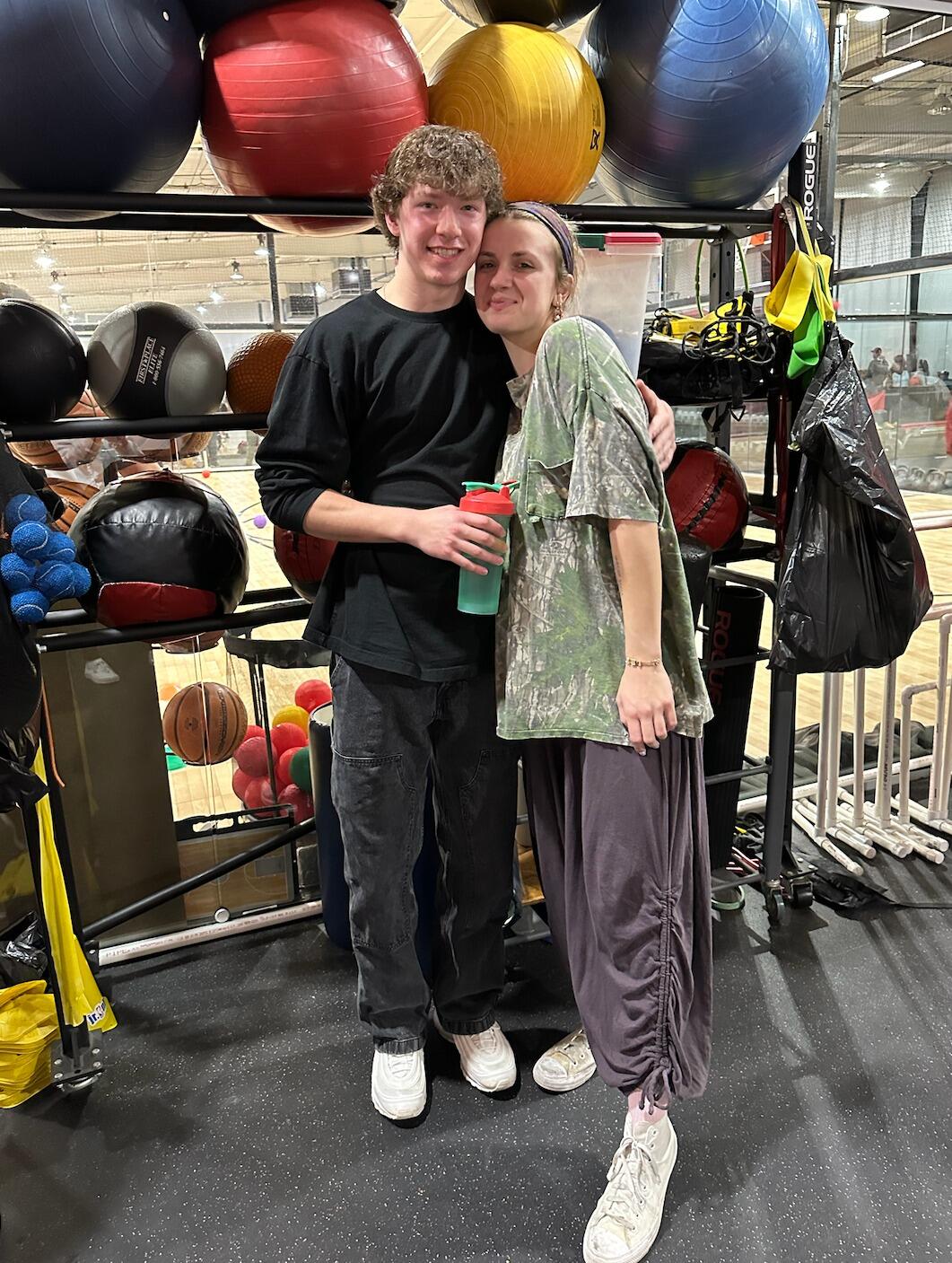 We went and supported Riley's parent's non-profit for a dodgeball tournament!