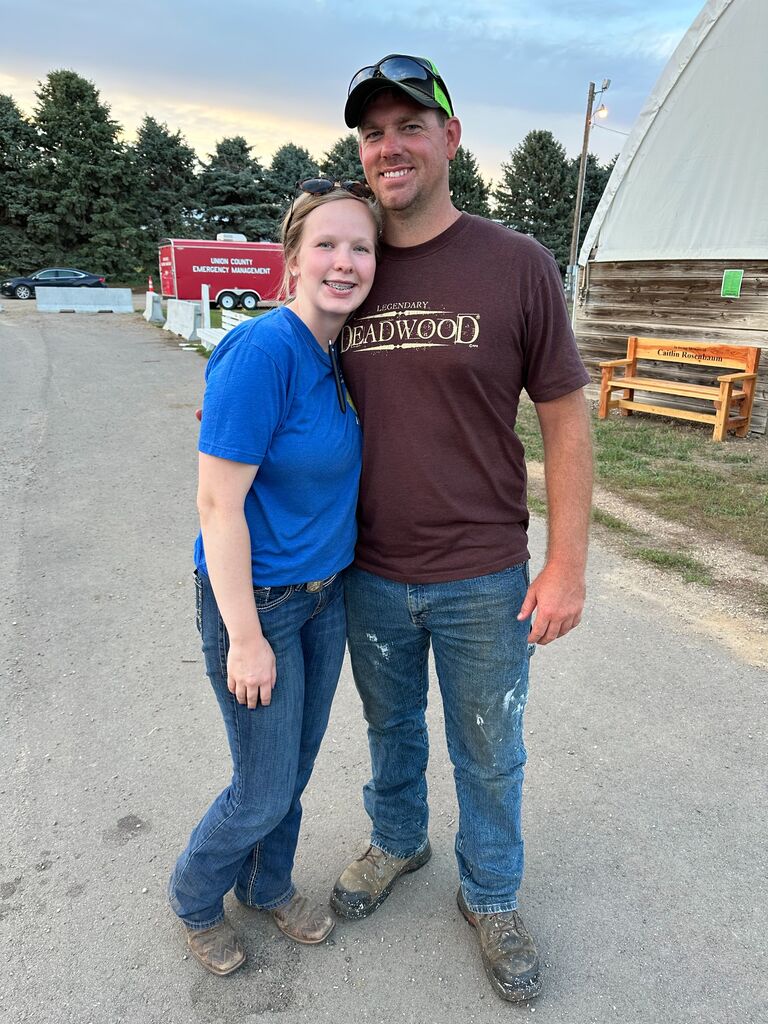 Celebrated Brigita's birthday at the Union County Fair, where they met a year prior.