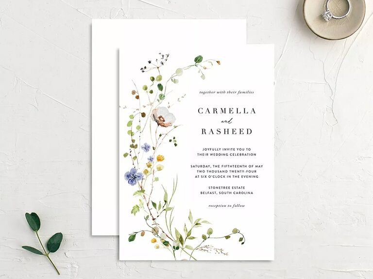 Spring Gatherings Wedding Invitation