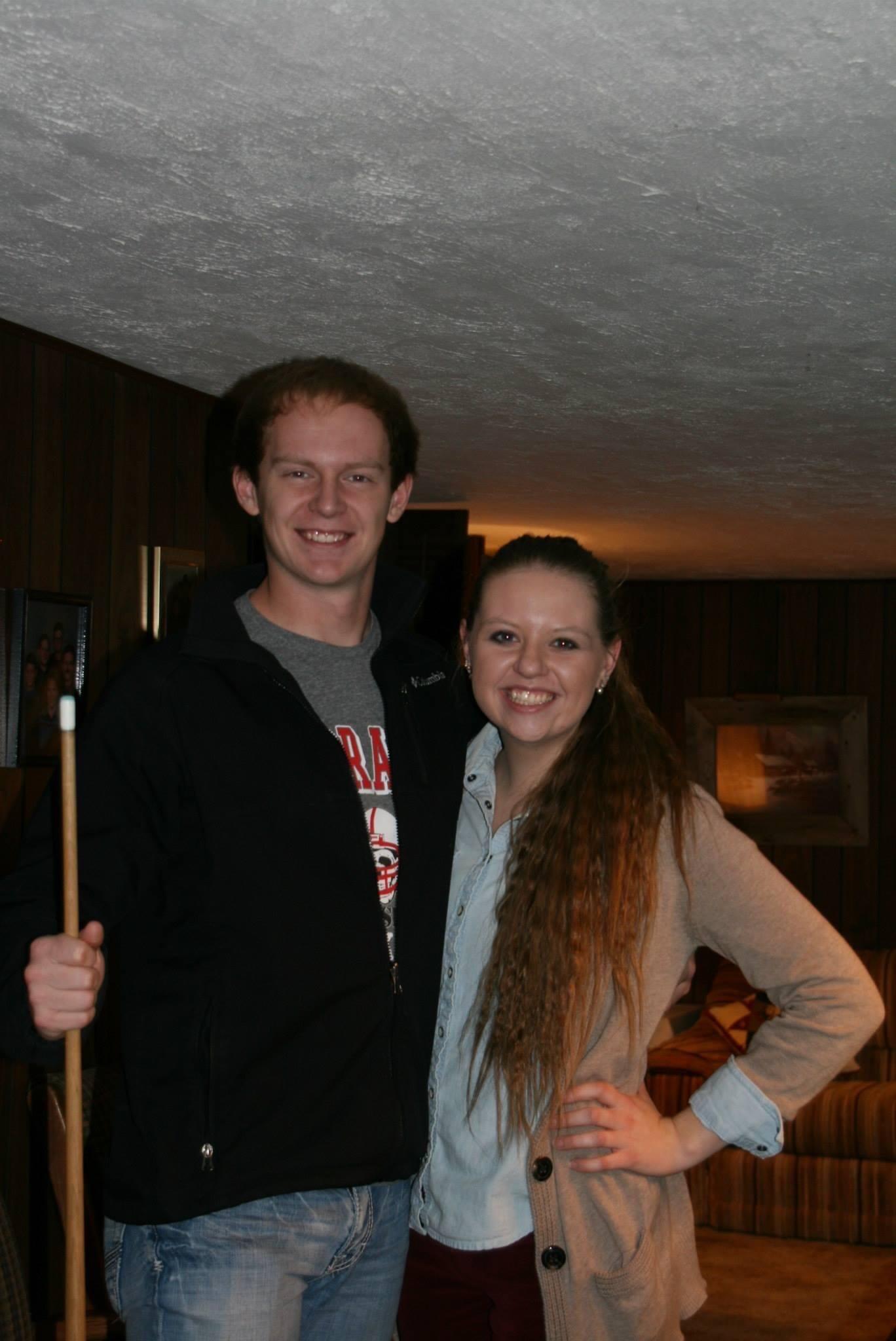 Garrett and Tori's first Thanksgiving together, visiting Tori's extended family.