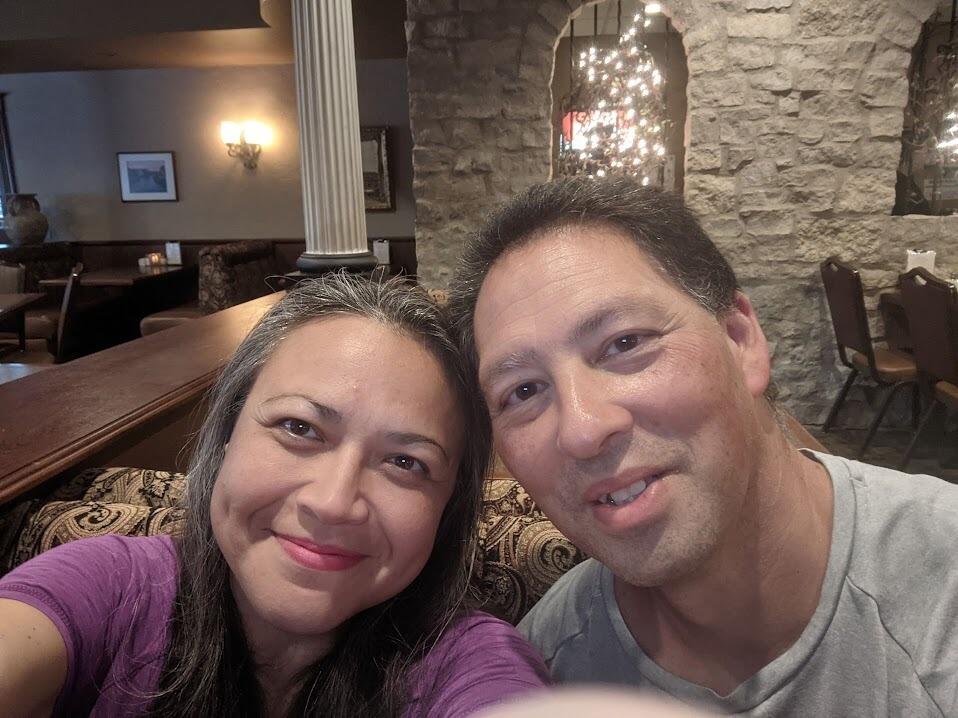 It's tough to get time for just the two of us.  This was our first dinner date together without kids.