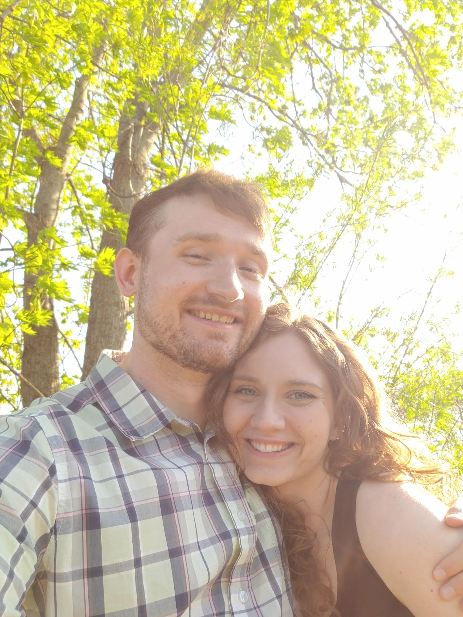 Another adorable picture, this time by the Myrick trails. The lighting in this picture is second in beauty only to the woman in this picture.