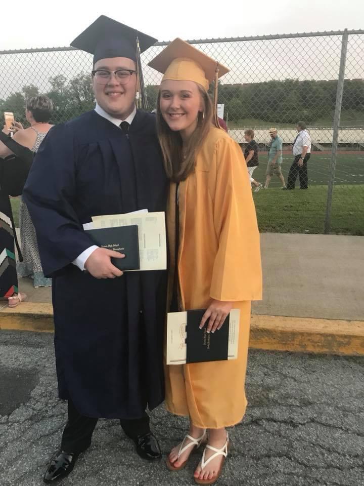 Almost a year and half later, we graduated high school together!