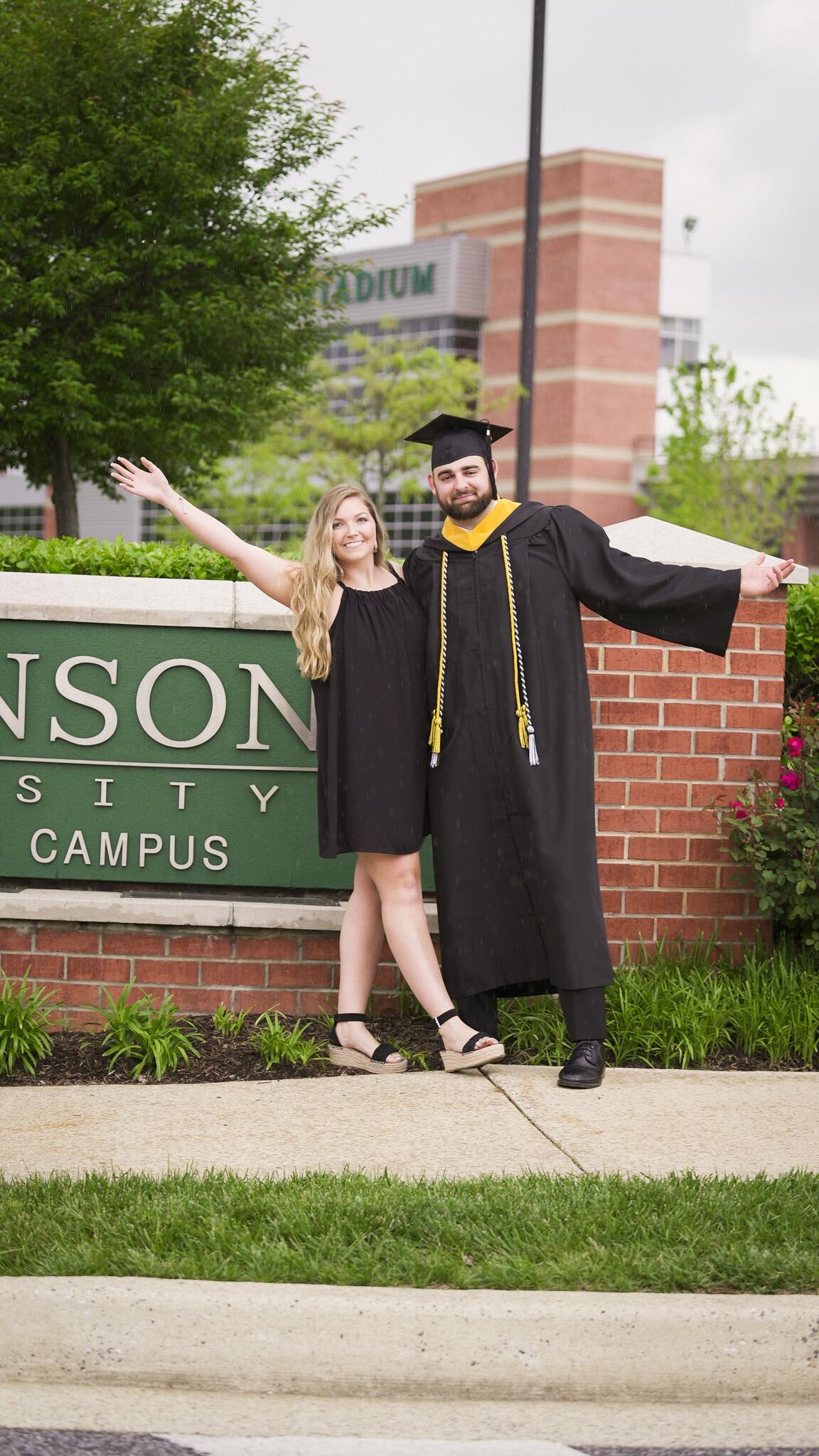 Tylor graduated from Stevenson University!  Only two more years to go until both of us are home together.  