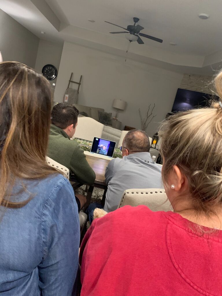 The first meeting of Jared with the Rauch family, Nick and Geno organized a Facetime "interview" 