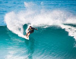 Maideira, Portugal surfer riding a wave