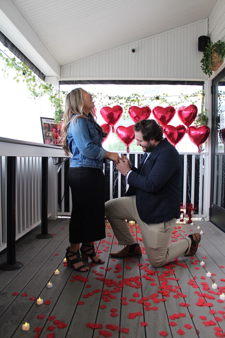 Riley and Kylee's loved one set up a huge surprise at Spicer's Cider Mill in Fenton, MI. Riley proposed to Kylee, and she immediately said, "YES!"
