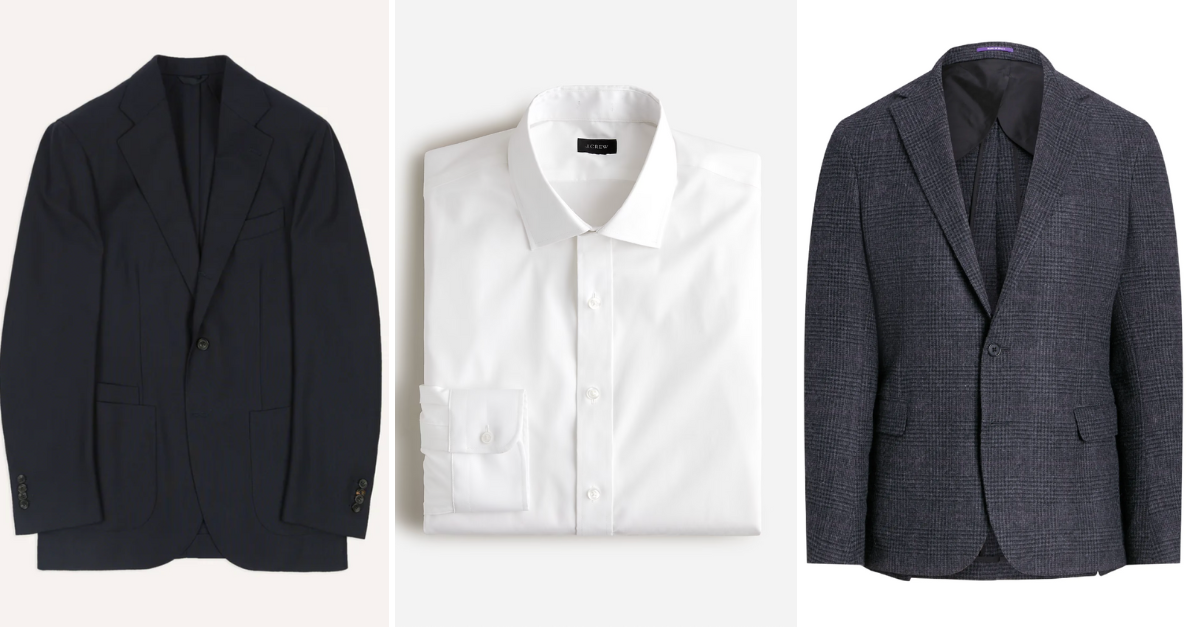 Menswear wedding guest essentials