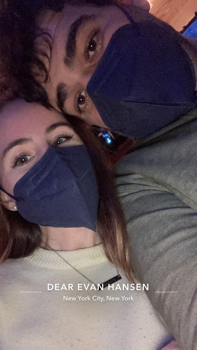 Our first Valentine's Day date spent in NYC at Dear Evan Hansen on Broadway.