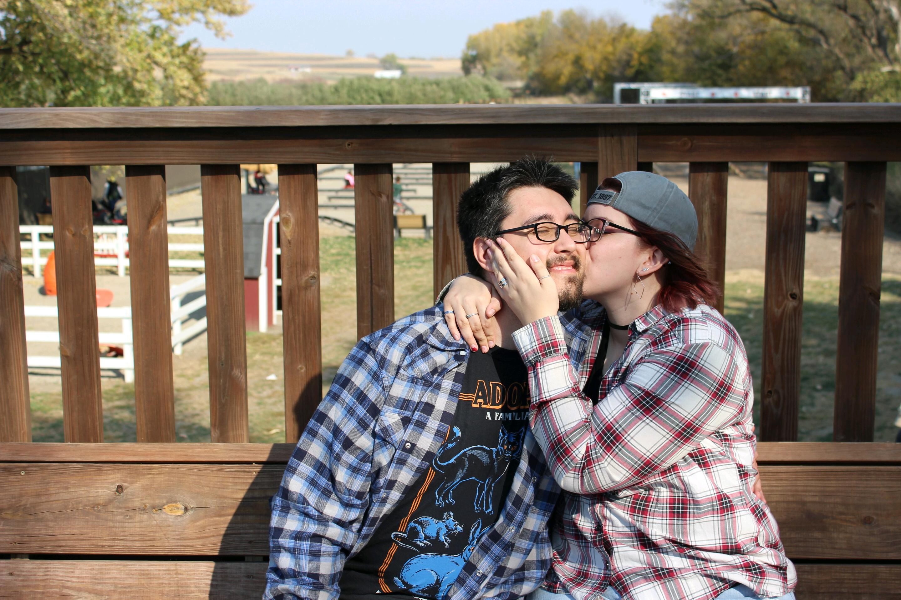 This was at Scarecrow Farms where we had a little photo shoot with Aimee, Brian, and Kari (Cody's aunt)